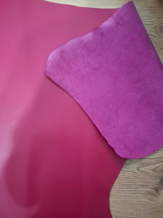 Ghostbusters Leg Hose Belt Fob Connector in Cerise Pink Leather