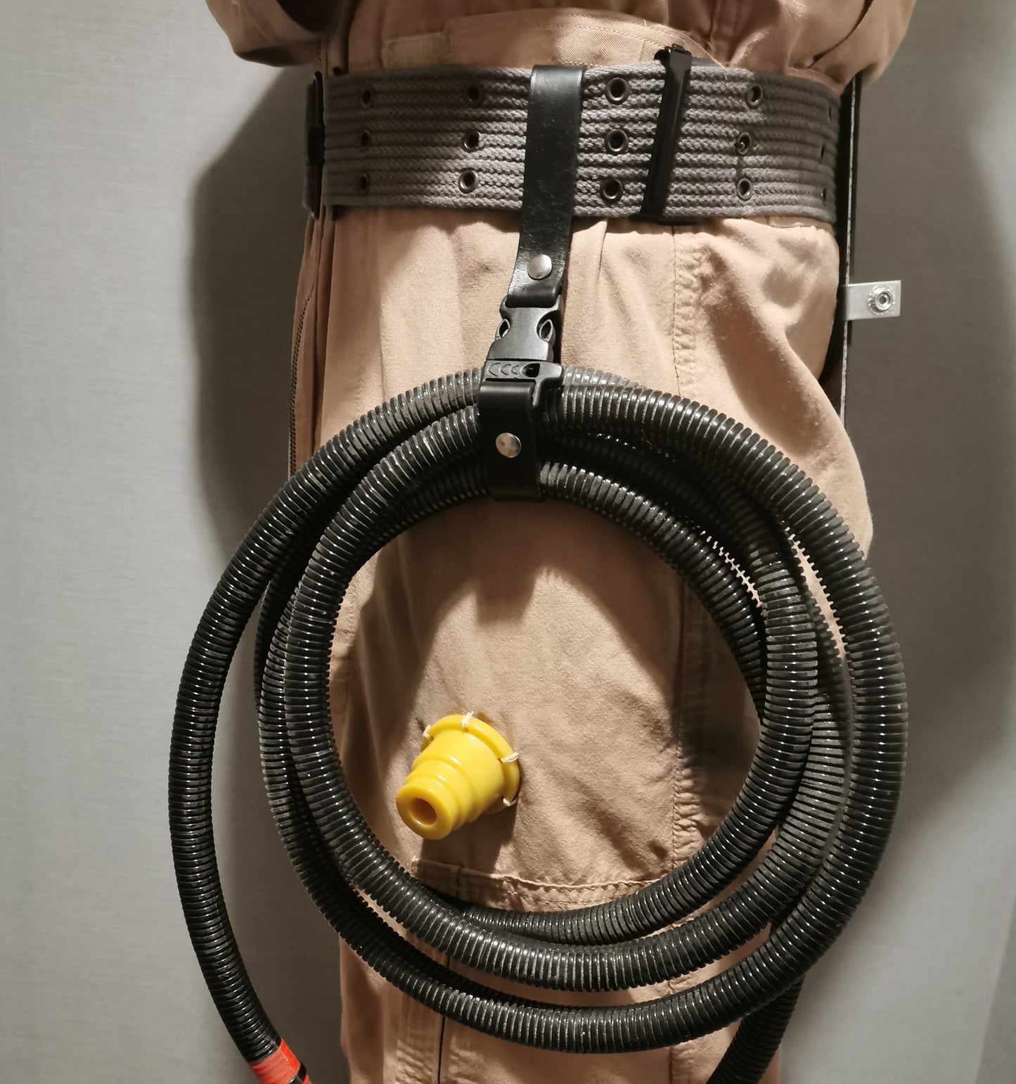 Ghostbusters trap cable / hose holsters in GB1 leather or GB2 webbed styles.