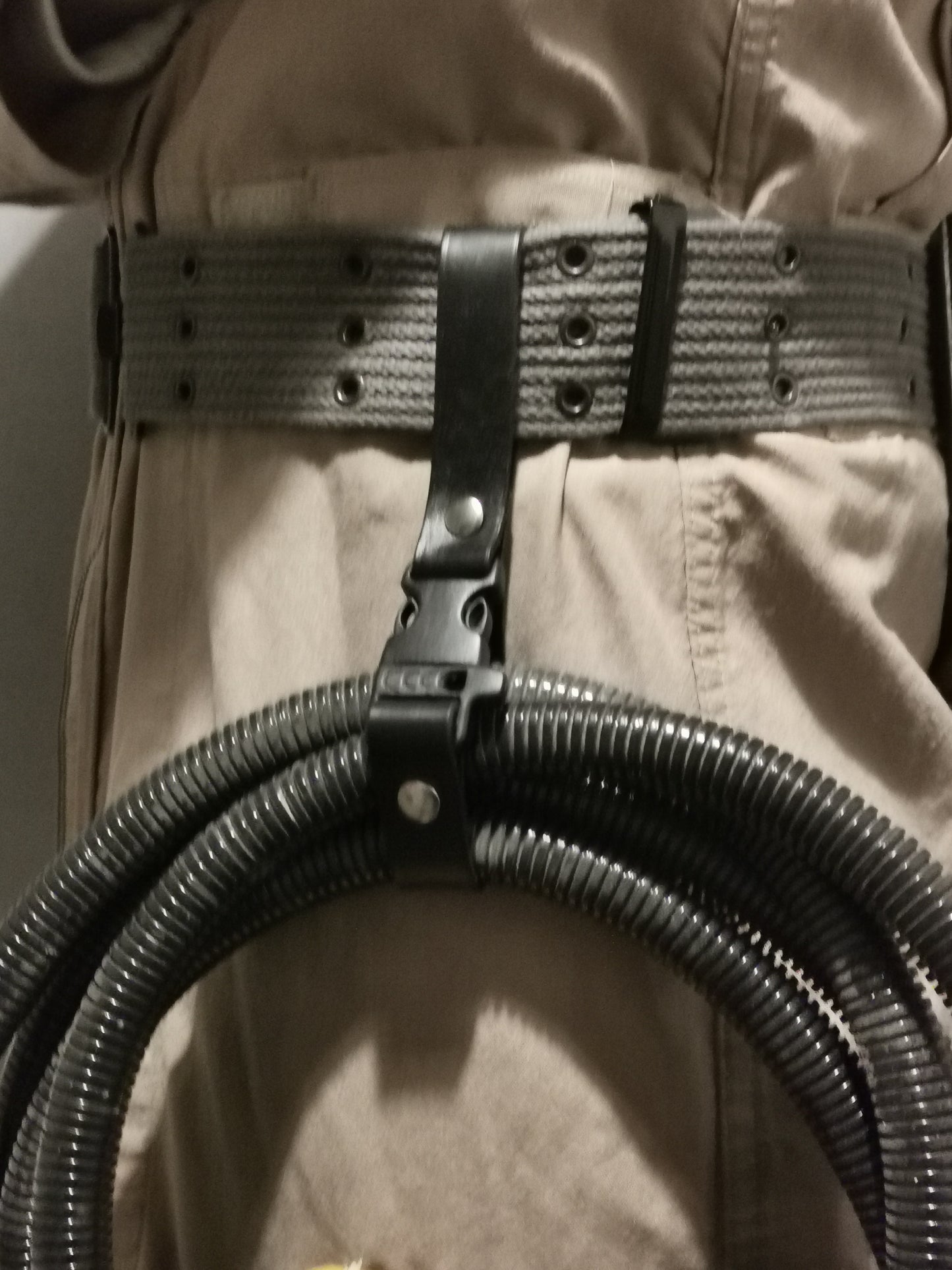Ghostbusters trap cable / hose holsters in GB1 leather or GB2 webbed styles.