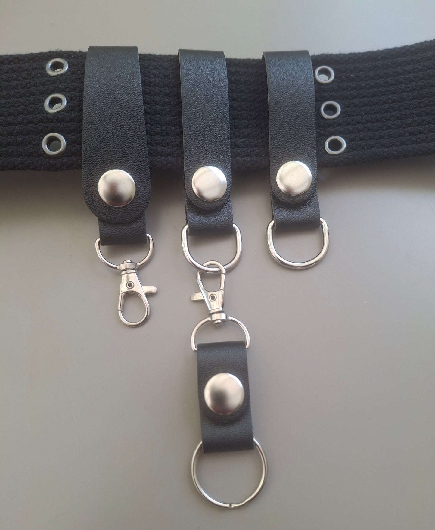 Ghostbusters 1 style vegan faux leather budget belt fob set