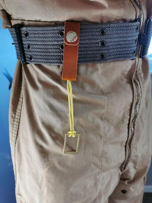 The Real Ghostbusters style leather belt fob