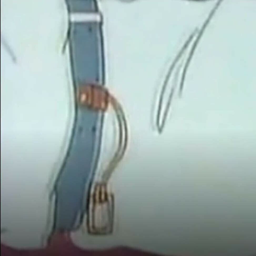 The Real Ghostbusters style leather belt fob
