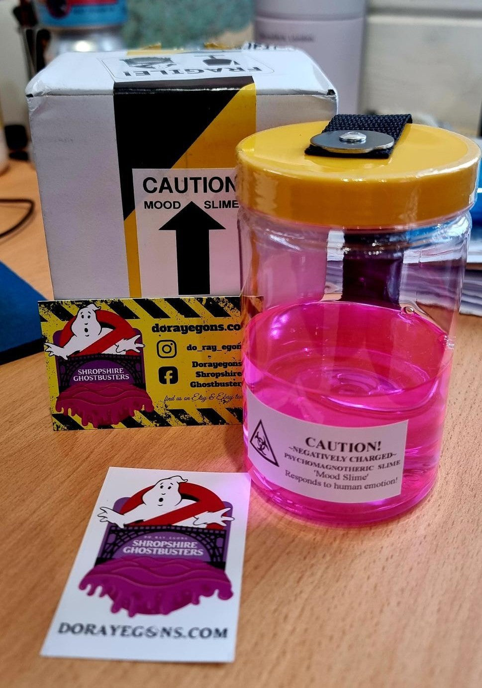 Ghostbusters Slime Jar with optional leather Belt Fob