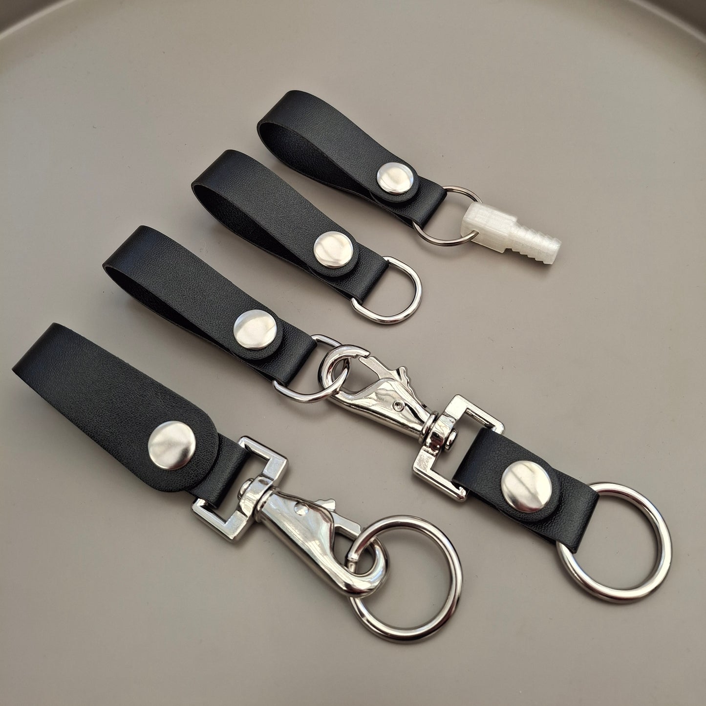 Ghostbusters Vegan Leather GB1 Style Belt Fob Set with Hose Connector Fob